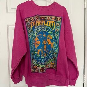 urban outfitters pink floyd oversized crewneck